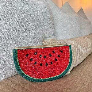 Watermelon Beaded Clutch